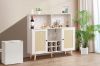 Picture of NORLEN 2-Door Bar Cabinet/Buffet with LED Lighting