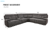 Picture of SOMNIX Zero Gravity Dual Motor Power Reclining Sectional Sofa with Storage Console & Cup Holders & USB Type-C Ports