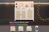 Picture of NORLEN 3-Door Storage Cabinet/Buffet with LED Lighting