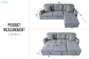 Picture of [FLOOR MODEL CLEARANCE] FULLTON Reversible Sofa/Sofa Bed with Storage and Cup Holders