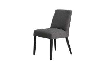Picture of 1297  MILAN DINING CHAIR MILAN LICORICE Color With BLACK LEG