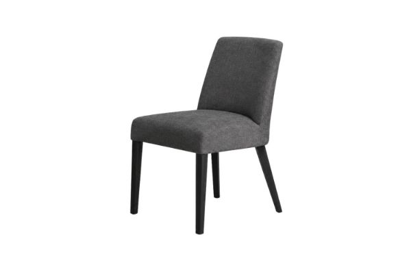 Picture of 1297  MILAN DINING CHAIR MILAN LICORICE Color With BLACK LEG
