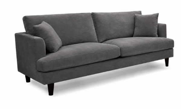 Picture of NORWELL 2.5 Seater Sofa with 2 Cushions (CHARCOAL)