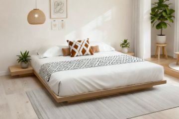Picture of YUKI 2PC/3PC Japanese Bed Base Set in Queen/King Size