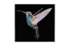Picture of 357-012 Decorative Wall Art with Golden Frame (60x60cm) - Hummingbird
