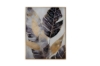 Picture of 357-017 Decorative Wall Art with Golden Frame (50x70cm) - Leaves