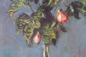 Picture of 367-011 Hand-Finished Canvas Decorative Wall Art (80×120cm) - Flowers in a Vase (1882) by Claude Monet