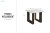 Picture of EDWYN Marble Top Side Table