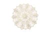 Picture of 371-021 Golden Feathers Placemat in White (38CM)