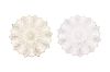 Picture of 371-022 Silver Feathers Placemat in White (38CM)