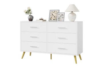 Picture of ELARA 6-Drawer Dresser/Tallboy (White)