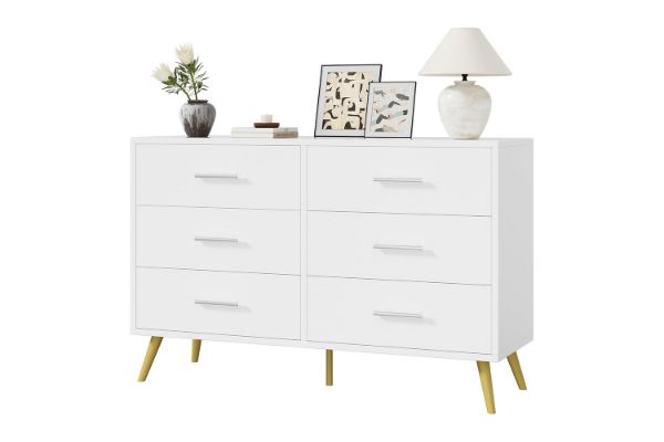 Picture of ELARA 6-Drawer Dresser/Tallboy (White)