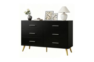 Picture of ELARA 6-Drawer Dresser/Tallboy (Black)