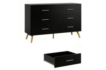 Picture of ELARA 6-Drawer Dresser/Storage Cabinet (Black)
