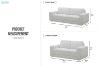 Picture of CORTONA 2 Seater Fabric Sofa