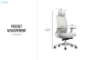 Picture of VEYRA Premium High Back Office Chair with Honeycomb Seat Cushion & Adjustable Headrest, Backrest & Lumbar Support, 3D Armrests and Seat Slider  