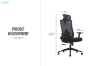 Picture of MAVEN High Back Office Chair with Adjustable Headrest, Lumbar Support & 3D Armrests