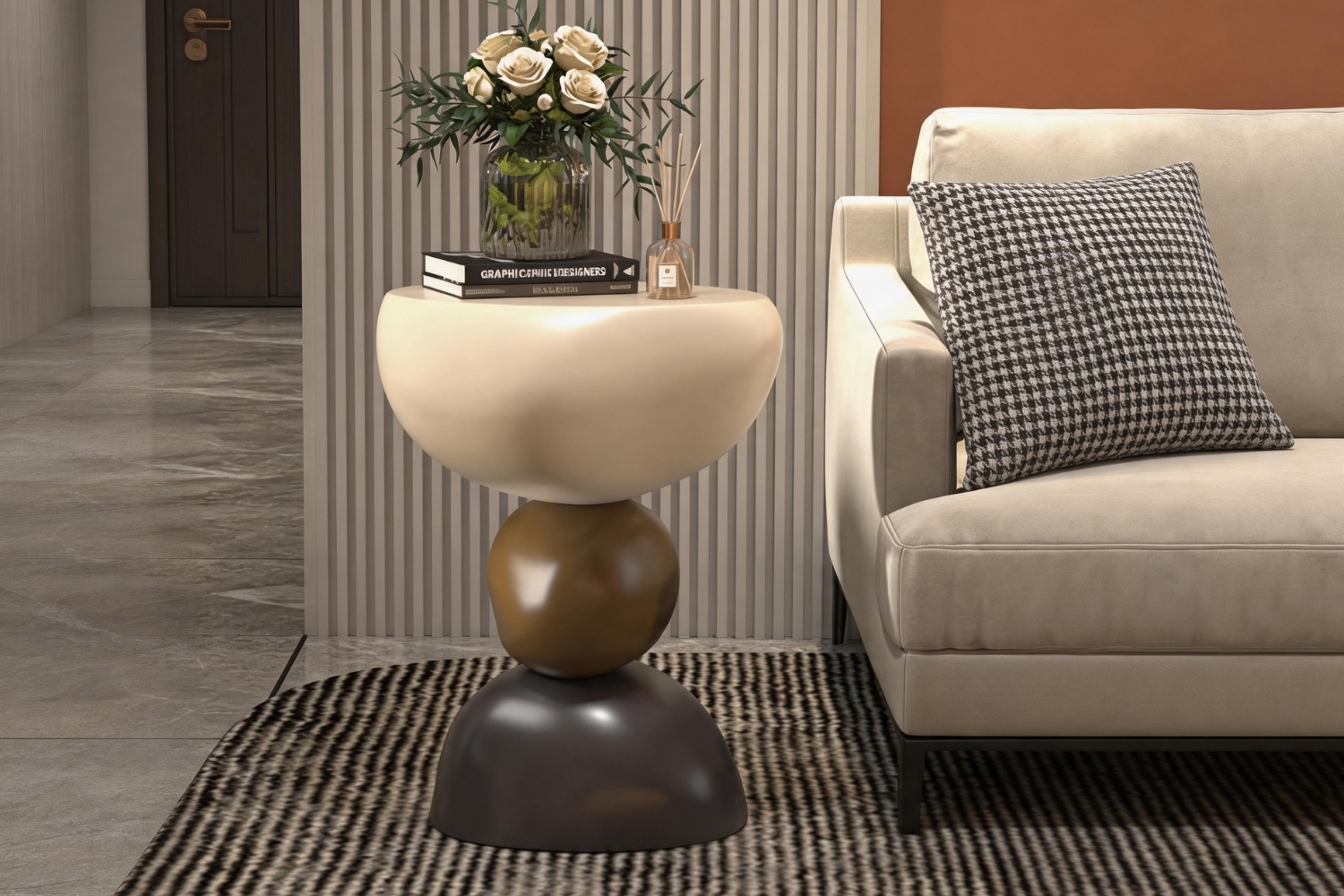 STACK Modern Abstract Side Table/Sculpture