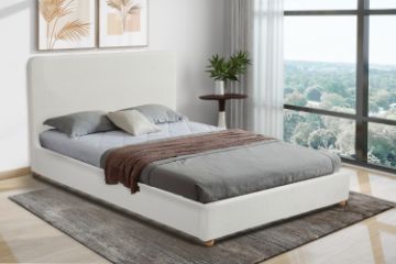 Picture of SPRINGFIELD Teddy Fabric Bed Frame in Olympic Queen Size (168x204cm)