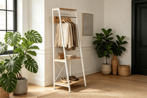 Picture of CITY 60x176cm Angled Storage Rack (White)