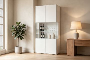 Picture of CURIO 4 Door Display Cabinet with LED Lighting