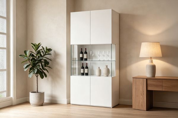 Picture of CURIO 4 Door Display Cabinet with LED Lighting