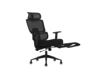Picture of FLEXO Height Adjustable Office Chair with Adjustable Headrest & Backrest, Seat Slider (Dark)