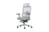 Picture of FLEXO Pro Height Adjustable Mesh Office Chair with Adjustable Headrest & Backrest, 5D Armrests and Seat Slider (Grey)