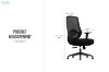 Picture of AVERY Mid Back Office Chair with Adjustable Backrest & Lumbar Support