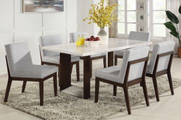 Picture of EDWYN 7PC 180 Marble Top Dining Set