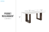 Picture of [FLOOR MODEL CLEARANCE] EDWYN 173 Marble Top Dining Table