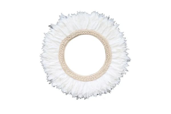 Picture of 659-001 Feather Round Mirror (H98)