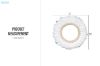 Picture of 659-001 Feather Round Mirror (H98)