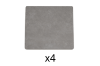 Picture of [Set of 4] - LAVANT Square Sintered Stone Table Top (Grey) - 60x60