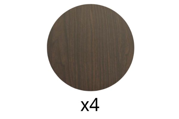 Picture of [Set of 4] - VIKIA Molding Press Table Top *Walnut - 70 Round
