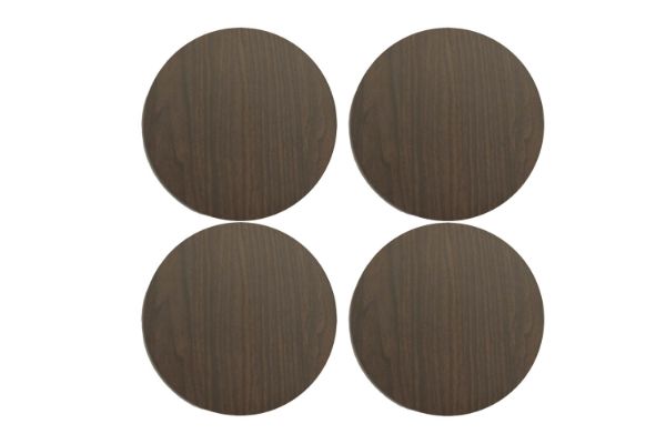Picture of [Commercial Supply Only] VIKIA Round Molding Press Table Top * Walnut - Set of 4