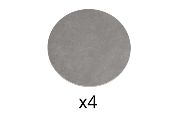 Picture of [Set of 4] - LAVANT Round Sintered Stone Table Top (Grey) - D70