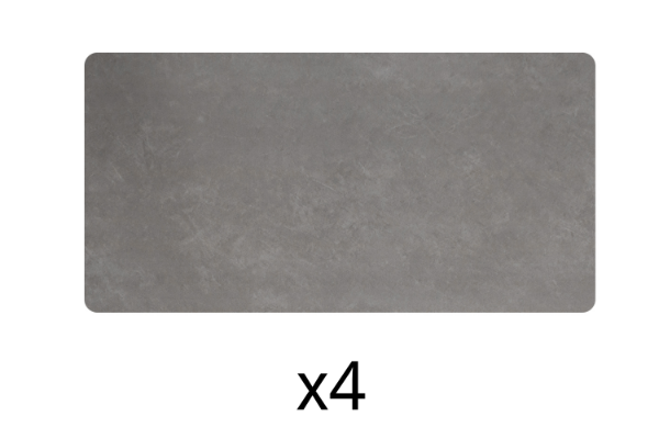 Picture of [Commercial Supply Only] LAVANT Rectangular Sintered Stone Table Top (Grey) -  Set of 4