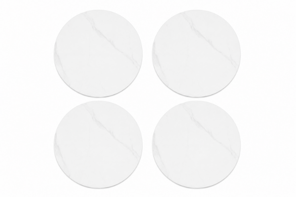 Picture of [Commercial Supply Only] LAVANT D60 Round Sintered Stone Table Top (White) - Set of 4