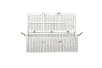 Picture of BOCA Solid Gamelina Wood & Rattan Storage/Blanket Box (125x50x45cm)