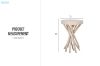 Picture of NIKO D35 Solid Mungur & Teak Wood Round Side Table