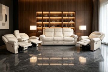Picture of WINCHESTER Power Reclining Sofa Range with Console & Cup Holders & USB Port, Power Socket & Drawer