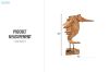 Picture of 659-003 Teak Wood Seahorse Sculpture (30x65cm)