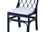 Picture of BRIGHTON Teak Wood & Rattan Dining Chair (Navy Blue) - Each