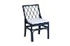 Picture of BRIGHTON Teak Wood & Rattan Dining Chair (Navy Blue) - 2 Chairs in 1 Carton