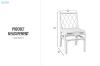 Picture of BRIGHTON Teak Wood & Rattan Dining Chair (Off White) - 2 Chairs in 1 Carton