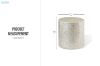 Picture of JULIETTE D39 Solid Wood Cylinder Side Table with Capiz Shell 