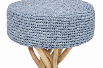 Picture of LIBERTE D37 Twig Wood Side Table with Raffia
