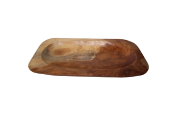 Picture of 650-039 Solid Teak Wood Oval Sushi Plate Decor (40cmx20cm)