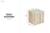 Picture of GRAYSON Square Teak Wood Side Table/Stool
